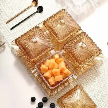 Khay Đựng Bánh Kẹo 4 Ngăn Tách Rời Cao Cấp - Khay Mứt Tết Sang Trọng Giá Rẻ 175k 4