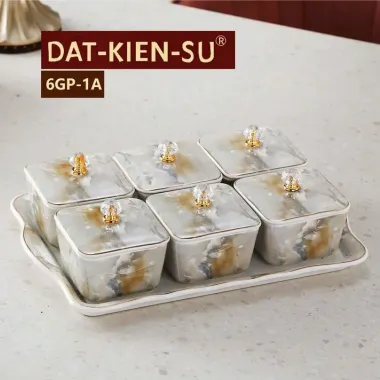 Khay Đựng Bánh Kẹo 4 Ngăn Tách Rời Cao Cấp - Khay Mứt Tết Sang Trọng Giá Rẻ 175k 5