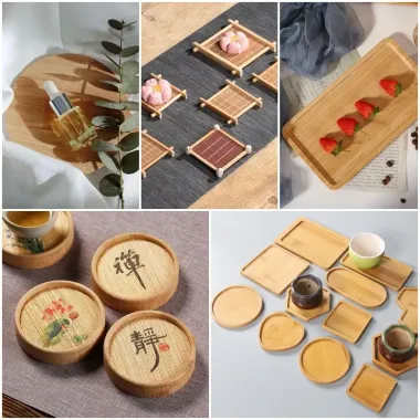 KHAY TRÀ DĨA TRE CỔ TRUYỀN FULL SIZE - Đựng Bánh Nước Uống Lót Ly Cốc Chỉ 10.000Đ 4 KHAY TRÀ DĨA TRE CỔ TRUYỀN FULL SIZE - Đựng Bánh Nước Uống Lót Ly Cốc Chỉ 10.000Đ 4