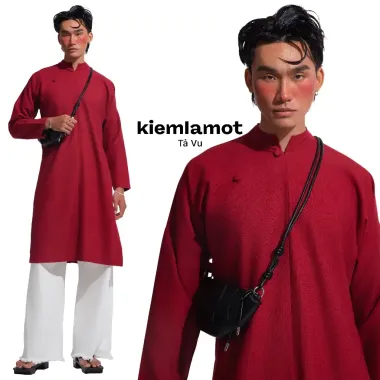 KIẾM LÀ MỐT HARLEY - áo dài tay màu hồng vải cotton gân dệt thêu logo cá Kiếm 5
