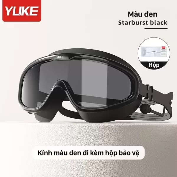 Kính bơi YUKE YJ8027: Cấu tạo mắt kính lớn và lớp phủ chống sương UV cho người lớn