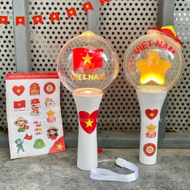 Lightstick VIỆT NAM 16 màu quẩy concert Quốc Gia 2/9 ( Tặng nhãn dán + dây đeo) 1