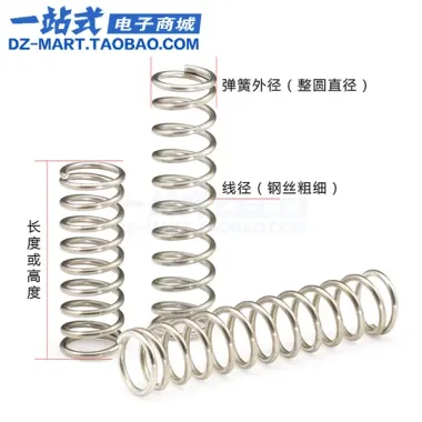Lò xo nén thép không gỉ 304 chịu áp suất mạnh, chống mệt mỏi, size 4-12mm giá chỉ 80.295đ 4