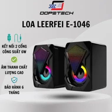 Loa Laptop LED RGB E-1046 Gaming Cao Cấp - Loa Vi Tính Mini Cho PC, Giá Chỉ 75k 5 Loa Laptop LED RGB E-1046 Gaming Cao Cấp - Loa Vi Tính Mini Cho PC, Giá Chỉ 75k 5