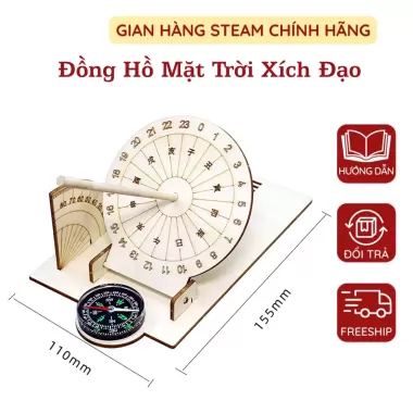 Love * Mô hình đồng hồ xích đạo tương tác Đồ chơi lắp ráp tay cho đồ chơi giáo dục khoa học cho bé trai bé gái 7-14 tuổi 4