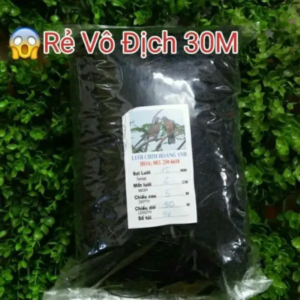 Hình ảnh sản phẩm Lưới Bẫy Chim Sẻ Chào Mào Tàng Hình 10-50m Giá Rẻ Chỉ 30.000đ