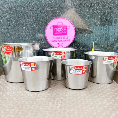 Ly Inox Làm Đá Cao Cấp TITHAFAC - Giảm 17000đ, Chỉ 59k, Đủ Size 7-10cm, Tem Đỏ Chính Hãng 1