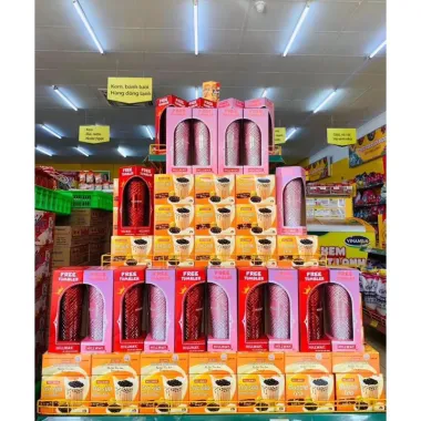[LY PHA LE] Ly HILLWAY Kim Cương 2 Lớp Cách Nhiệt Cao Cấp, Cốc Đá pha lê 710ml có kèm ống hút + tặng kèm 1 hộp trà sữa 6