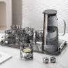 Ly Thủy Tinh Sang Trọng Bộ 6 Món Kèm Khay Gỗ - Giảm 175000 VND 4