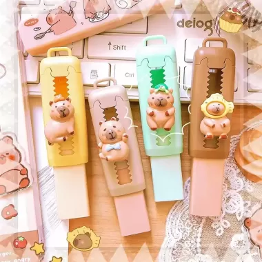 [M &amp; E-t] Đồ dùng văn phòng Kawaii Đồ dùng học tập Quà tặng cho trẻ em Tẩy Capybara dễ thương Tẩy Cao su ngộ nghĩnh mới 3