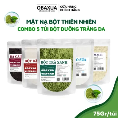 Mặt Nạ Bột Đắp Mặt Hữu Cơ OBAXUA Dưỡng Da Trắng Mịn Giá Chỉ 25k - Giảm Tối Đa 20%