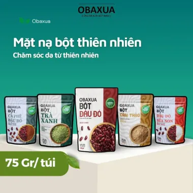 Mặt Nạ Bột Đắp Mặt Hữu Cơ OBAXUA Dưỡng Da Trắng Mịn Giá Chỉ 25k - Giảm Tối Đa 20%