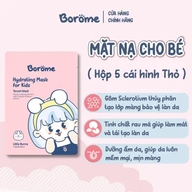 Mặt Nạ Dưỡng Ẩm Cho Trẻ Em - Tươi Sáng Da Mặt, Giá Chỉ 61600đ/hộp 5cái 1 Mặt Nạ Dưỡng Ẩm Cho Trẻ Em - Tươi Sáng Da Mặt, Giá Chỉ 61600đ/hộp 5cái 1