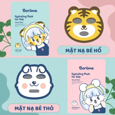 Mặt Nạ Dưỡng Ẩm Cho Trẻ Em - Tươi Sáng Da Mặt, Giá Chỉ 61600đ/hộp 5cái 3 Mặt Nạ Dưỡng Ẩm Cho Trẻ Em - Tươi Sáng Da Mặt, Giá Chỉ 61600đ/hộp 5cái 3