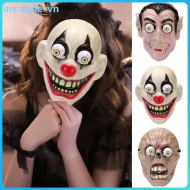 Mặt Nạ Hóa Trang Chú Hề Kinh Dị Mắt Di Chuyển - Độc Đáo - Giá Shock 17280đ
