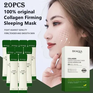 Mặt Nạ Ngủ Collagen 4ml*20pcs - Căng Mịn Da, Cải Thiện Xỉn Màu, Giữ Ẩm Chỉ 110k 6