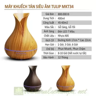 (Mẫu 2025) Máy Xông Tinh Dầu Phòng Ngủ Ngọn Lửa Siêu Đẹp, Đèn Ngủ Led 7 Màu Sang Trọng, Tinh Tế 4