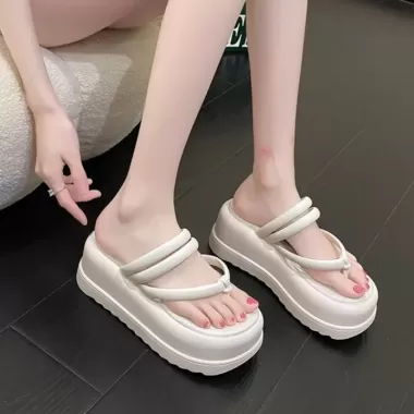 [MẪU HOT- ĐẾ NHẸ ] Dép xỏ ngón MALL đế cao 4cm cá tính cho nữ 4