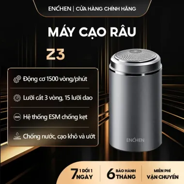 Máy cạo râu mini Enzo đa năng 3 lưỡi kép, cạo khô ướt, chống nước, BH 5 năm chỉ 969k 7 Máy cạo râu mini Enzo đa năng 3 lưỡi kép, cạo khô ướt, chống nước, BH 5 năm chỉ 969k 7