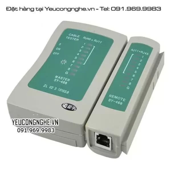 Hình ảnh sản phẩm Máy dò đo dây mạng kiểm tra test cáp mạng, đo chiều dài, test POE Thương hiệu TXIC có màn LCD kiểm tra chính xác