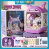 Máy Gắp Thú Mini Kuromi / Melody Có Đèn Và Nhạc Đi Kèm Nhiều Thú Bông Có Xu Đếm Thời Gian Thú Vị Đồ Chơi Thông Minh
