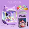 Máy Gắp Thú Mini Kuromi / Melody Có Đèn Và Nhạc Đi Kèm Nhiều Thú Bông Có Xu Đếm Thời Gian Thú Vị Đồ Chơi Thông Minh 7