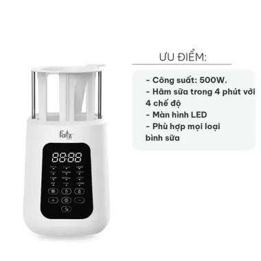 Máy hâm sữa siêu tốc thông minh Fatzbaby Mono 12 – FB3011KB 6