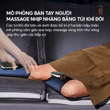 Máy massage bắp chân, bắp tay, công nghệ massage áp suất không khí tiên tiến, máy mát xa thư giãn và cải thiện sức khỏe