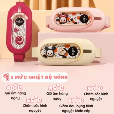 Máy massage chườm ấm giảm đau bụng kinh nguyệt quà tặng bạn nữ T-Home&amp;More 6
