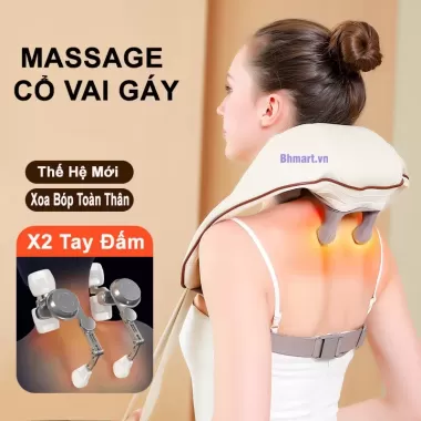 Máy Massage Cổ Vai Gáy 6D - Gối Massage Cổ Váy Thư Giãn Văn Phòng, Người Cao Tuổi 9 Máy Massage Cổ Vai Gáy 6D - Gối Massage Cổ Váy Thư Giãn Văn Phòng, Người Cao Tuổi 9