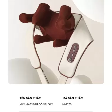 Máy Massage Cổ Vai Gáy DELAX 8 Đầu Massage Chườm Ấm Cổ Vai Gáy,Cải Thiện Sức Khỏe Giảm Mệt Mỏi Chườm Nóng Trị Liệu MMC05 4
