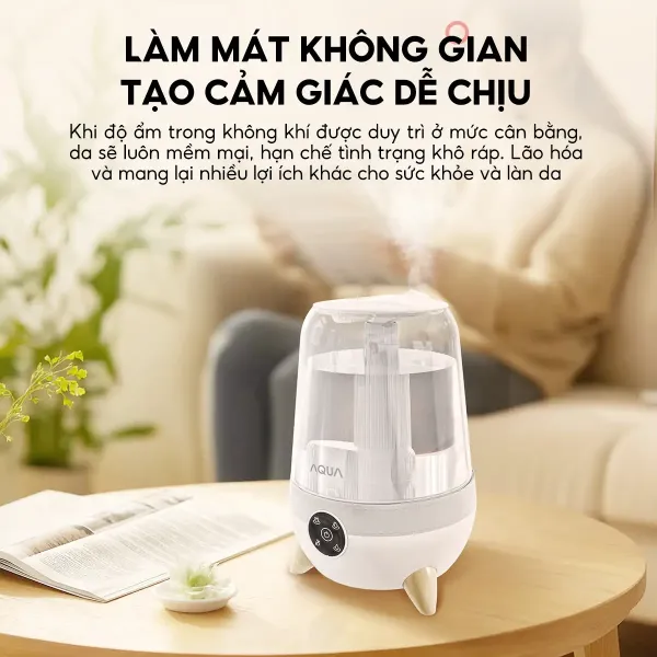 Hình ảnh sản phẩm Máy Phun Sương Tạo Ẩm AQUA HUS101R3.5L - Cấp Ẩm, Khuếch Tán Tinh Dầu Giá Rẻ 649k