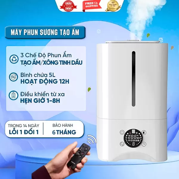 Hướng dẫn cài đặt và sử dụng máy phun sương Xiaomi/Beemi 8 lít qua điều khiển từ xa