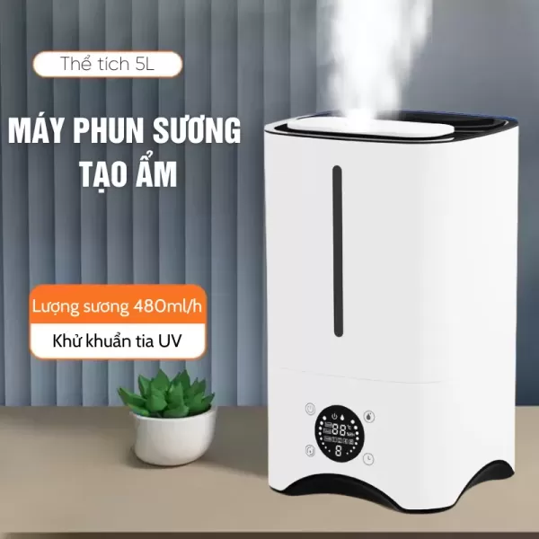 Hình ảnh sản phẩm Máy Phun Sương Tạo Ẩm Không Khí Xiaomi/Beemi 8 lít Khuếch Tán Tinh dầu Công Suất 25W Có điều khiển từ xa