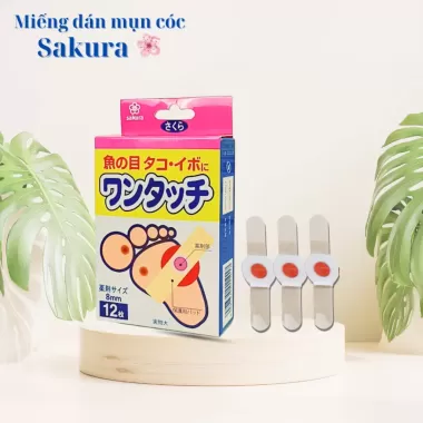 Miếng dán Giảm mụn cóc Sakura ( hộp 12 miếng) , giảm mụn cơm, trai chân, cực kì hiệu quả Miếng dán Giảm mụn cóc Sakura ( hộp 12 miếng) , giảm mụn cơm, trai chân, cực kì hiệu quả