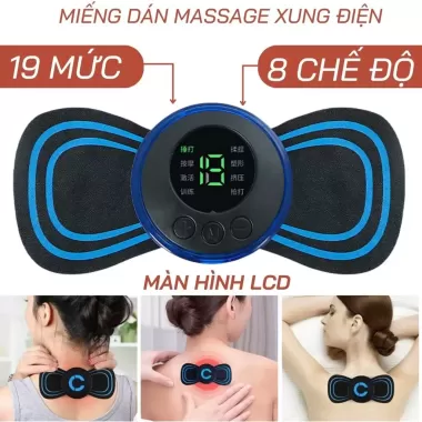 Miếng Dán Massage Xung Điện, Máy Masage Điện Thông Minh, Chân, Cổ, Vai, Gáy 10 Chế Độ Rung Masage Xoa Bóp Giảm Đau. Miếng Dán Massage Xung Điện, Máy Masage Điện Thông Minh, Chân, Cổ, Vai, Gáy 10 Chế Độ Rung Masage Xoa Bóp Giảm Đau.