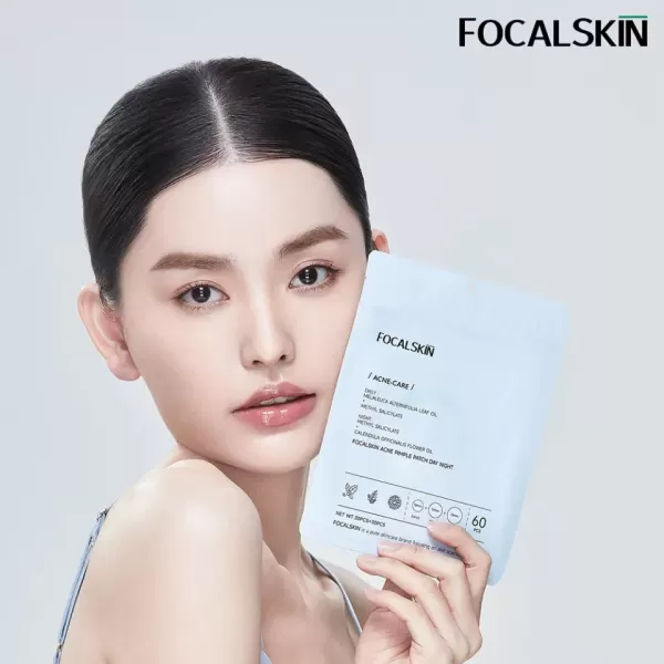 Hình ảnh sản phẩm Miếng Dán Mụn FOCALSKIN Ngày và Đêm Chống Nước Kiểm Soát Dầu Bộ 60 miếng