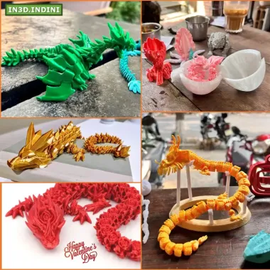 Mô Hình Rồng 3D Linh Hoạt Giá Cực Sốt - Rồng Pha Lê, Hồng Quy Long Giảm 12k 1