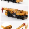 Mô hình xe cẩu hạng nặng 4 tầng bằng hợp kim nguyên khối kéo dài 97cm có 4 chân đỡ, 8 bánh xe gấp gọn mở rộng được