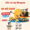 Mô hình xe cẩu hạng nặng 4 tầng bằng hợp kim nguyên khối kéo dài 97cm có 4 chân đỡ, 8 bánh xe gấp gọn mở rộng được 6