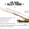 Mô hình xe cẩu hạng nặng 4 tầng bằng hợp kim nguyên khối kéo dài 97cm có 4 chân đỡ, 8 bánh xe gấp gọn mở rộng được 7