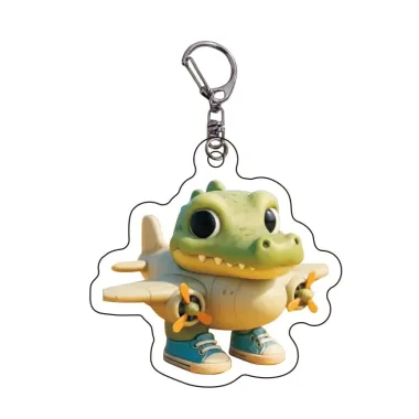 Móc Khóa Acrylic Tralaero Siêu Đẹp Giá Shock 17309đ - Tung Tung Tung Saur Crocodilo Độc Đáo Trang Trí 4