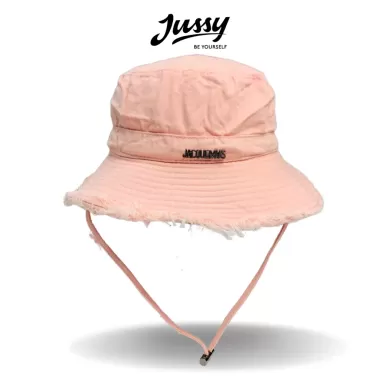 Mũ Bucket Tua Rua Dây Quai Đính Hạt Xinh Xắn JB43 Jussy Fashion Kiểu Nón Tai Bèo Nam Nữ Có Dây Rút Thu to Nhỏ 5
