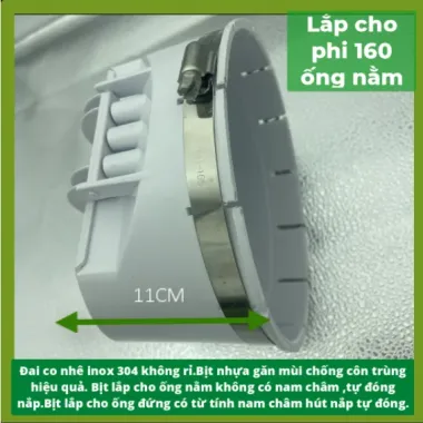 Nắp Cống PVC Chống Mùi - Ngăn Côn Trùng &amp; Ngập Lụt Giá Rẻ 40k 1