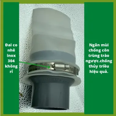 Nắp Cống PVC Chống Mùi - Ngăn Côn Trùng &amp; Ngập Lụt Giá Rẻ 40k 6