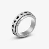 Nhẫn thép không gỉ cho nam spinner xoay fidget chống căng thẳng tái sinh vòng quay 5