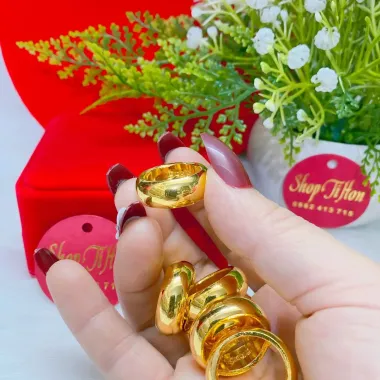 Nhẫn Trơn Mạ Vàng 1 Lượng Khắc 9999 Giá Rẻ Chỉ 75k 6 Nhẫn Trơn Mạ Vàng 1 Lượng Khắc 9999 Giá Rẻ Chỉ 75k 6
