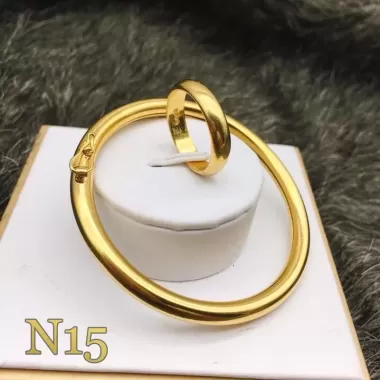 Nhẫn trơn mô phỏng 5 chỉ khắc mộc 9999 mạ vàng 24k bền màu KAMI 8 Nhẫn trơn mô phỏng 5 chỉ khắc mộc 9999 mạ vàng 24k bền màu KAMI 8