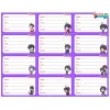 Nhãn Vở Anime Đa Dạng Kaoru Hana, Bocchi, Sakamoto - Giảm 17% Còn 14.000đ/set 12 tờ