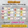 Nhãn vở sách giáo khoa siêu cute - Set 12 nhãn in tên giá rẻ chỉ 25k 1